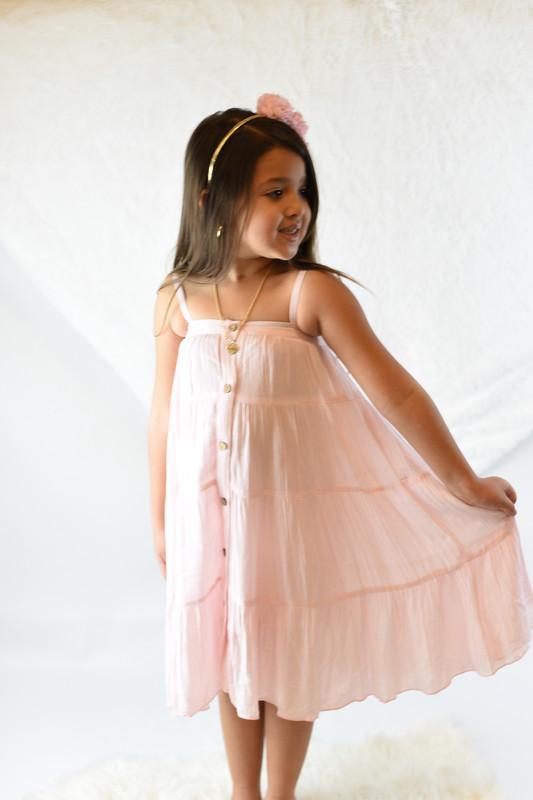 Light Pink Tiered Dress 4T