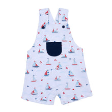 Load image into Gallery viewer, Sail Boats Pocket Romper