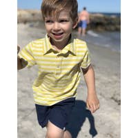 Load image into Gallery viewer, Navy Hugo Twill Shorts
