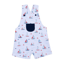 Load image into Gallery viewer, Sail Boats Pocket Romper
